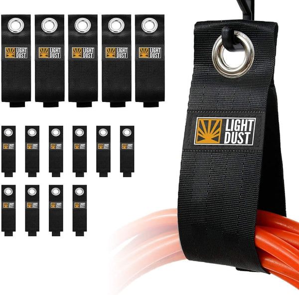 15PCS Heavy Duty Storage Straps, Garage Organization Tool, Fastening Straps for Cords, Hoses, Rope, RV, Boat, and