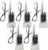 Lsgoodcare 5Pcs Portable Two Way Radio Waterproof Rainproof Bag Case Pouch, White, Compatible with Motorola Kenwood