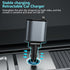 Retractable Car Charger, 4 in 1 Fast Car Phone Charger 120W with 2.7Ft Cables and 4 Electronic Ports for iOS & Android