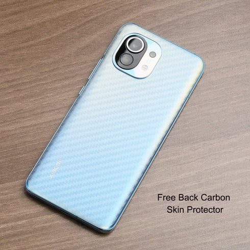 Ibywind 2 Pcs Screen Protector for Xiaomi Mi11 5G 6.81", with Camera Lens Protector and Back Film, Bubble Free