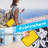 Bright Yellow Hard Shell Electronic Organizer Carrying Case, Large Storage for Hard Drive, Phone, Power Bank - Zipper