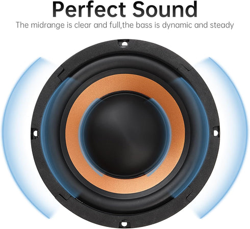 DriSentri 6.5 Inch Bass Loudspeaker Woofer Speaker for Car Audio/Home Theaters, Wide Frequency Response Car Audio