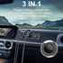 12V USB Outlet Boat Accessories, PD3.0 Dual QC3.0 USB Ports Aluminum Car Charger with Voltmeter and 150W Cigarette