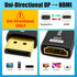 AGVEE 2 Pack 4K@60HZ 4K@30HZ 1080P@120HZ Display Port to HDMI Adapter, Alloy Shell DP Displayport PC to HDMI Display