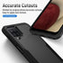 Galaxy A12 Case with Screen Protector, Heavy-Duty Tough Rugged Slim Shockproof Protective Case for Samsung A12, Black