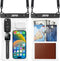 JOTO 2 Pack Large Waterproof Phone Pouch - IPX8 Universal Underwater Dry Bag for iPhone 15/14/13/12/11 Pro Max