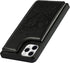iCoverCase Wallet Phone Case for iPhone 11 Pro Max, RFID Blocking Card Holder, Embossed PU Leather with Wrist Strap