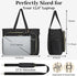 Teacher Tote Bag for Women,Multi-Pocket Laptop & Nurse Work Bag with Cup Holder,Structured Business Briefcase Computer