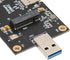 Qiilu M.2 3.0 3G/4G/5G to USB Adapter Push Connector for Dual SIM Card Slot Computer Module with Dual Nano SIM Card