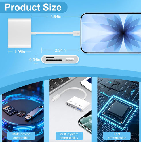TPYoimay 3 1 15, S10/S9 USB C to Micro SD TF Memory Card Reader, in USB Camera Card Reader Adapter, Compatible