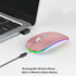 WREANU Use(BT5.2 2.4G Wireless Bluetooth Mouse Rechargeable Laptop Mice with LED Lights Silent Slim & Portable USB)