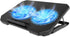 Laptop Cooling Pad with Adjustable Height, Two 5.1 Inches Fan, 2 USB Ports Suitable for 12"-15.6" Laptops (Black)