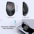 E-YOOSO Bluetooth Wireless Mouse, Bluetooth 5.0 & 3.0, 2.4GHz Ergonomic Optical Mouse with USB Nano Receiver, 5