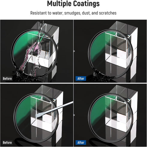 NEEWER 72mm UV/CPL/ND Lens Filter Kit with Hard Shell Case, Multicoated Optical Glass for 72mm Camera Lens