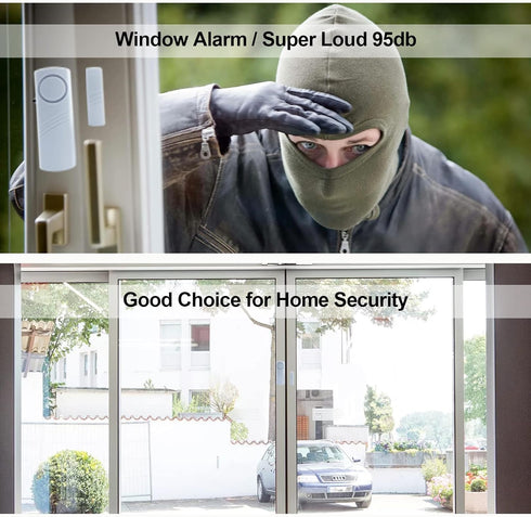 Door Window Alarm, 90DB Door Alarms for Kids Safety, Window Pool Alarms for Home (12 Pack)