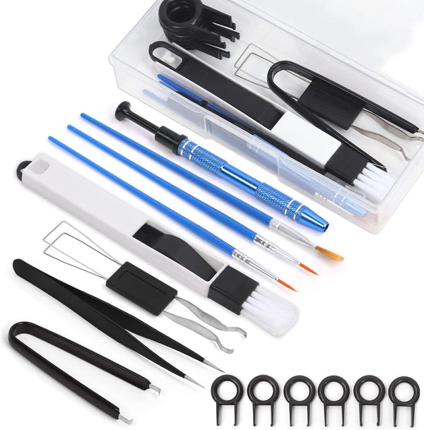 14Pcs Mechanical Keyboard Lube Kit, Includes Key Puller, Tweezers, Cleaning Brush, Lubrication Pens, Keycap Remover