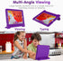 MAISON iPad 9th/8th/7th Generation Case, Shockproof Handle Bumper Stand Cover with Built-in Screen Protector - Purple