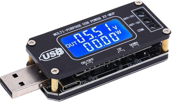 PEMENOL DC-DC CNC USB Step Up/Down Power Supply Regulator Module - Adjustable Voltage Converter with Display