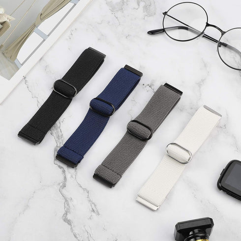 TOYOUTHS Compatible with Fitbit Versa 2 Bands, Adjustable Elastic Nylon Fabric Strap Replacement for Versa Lite/1