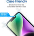 amFilm Glass Screen Protector for iPhone 13 Pro 6.1 inch, iPhone 13 6.1 inch, iPhone 14 6.1 inch, Easy Installation