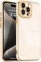 Lafunda Designed for iPhone 15 Pro Max Case, Cute Luxury Plating Case for Women Girls with Camera Protection Shockproof