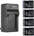 Kastar 4-Pack EN-EL14 Battery and AC Wall Charger Replacement for Nikon D5300, D5500, D5600, Df, Coolpix P7000, P7100