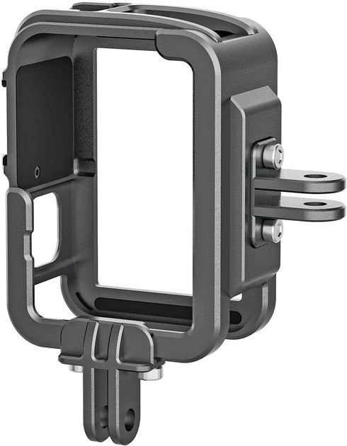 TELESIN Metal Case Aluminum Cage for GoPro 13 12 11 10 9 - Vertical Mount Kit with Cold Shoe
