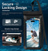Universal Waterproof Phone Case with Inside Card Pack, Beach Bag for iPhone 15 14 13 Pro Max up to 8.3 , 2 Pack-Black &