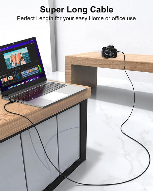 10FT AILKIN USB to USB Cable, A to A Extension Cable, Double Side USBA Cord for Monitor, Hard Drive, Laptop Cooling