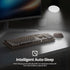 GTSP Retro Wireless Typewriter Keyboard and Mouse Combo, 2.4GHz Full-Size Cute Office Computer Keyboard with Round