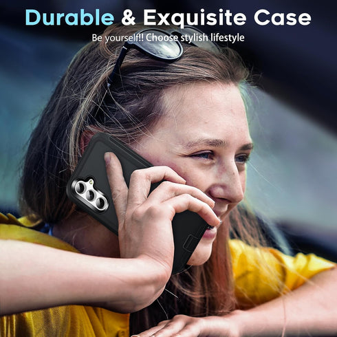 LeYi Samsung Galaxy A54 5G Case, Heavy Duty 3 in 1 Protection with 2 PCS Screen Protector, Military Grade Shockproof