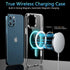 Magnetic Clear Case for iPhone 15 Pro Max, Compatible with MagSafe, Includes Glass Screen Protector and Camera Lens
