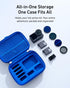 6 TELESIN DisAdv Carrying Case for DJI Osmo Action and Official Accessories, Xtra Edge Muse Case, Waterproof Hard