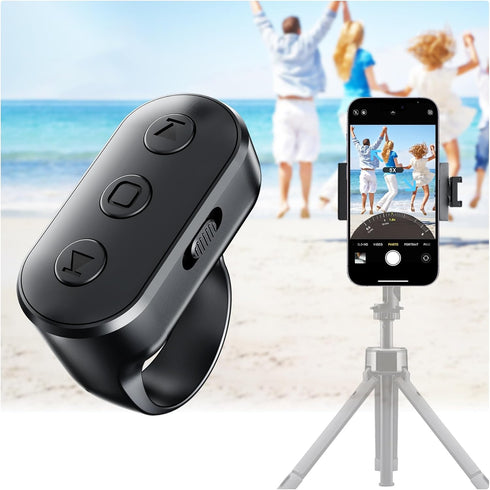 Voinap Wireless Phone Camera Remote Shutter with Zoom for iPhone Android, Bluetooth Phone