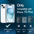 JETech Full Coverage Screen Protector for iPhone 15 Plus 6.7-Inch, Easy Installation with One-Step Alignment Tray,