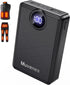 Muvenes Heated Vest Battery Pack, Portable Power Charger 12000mAh 5V/2A Power Bank with