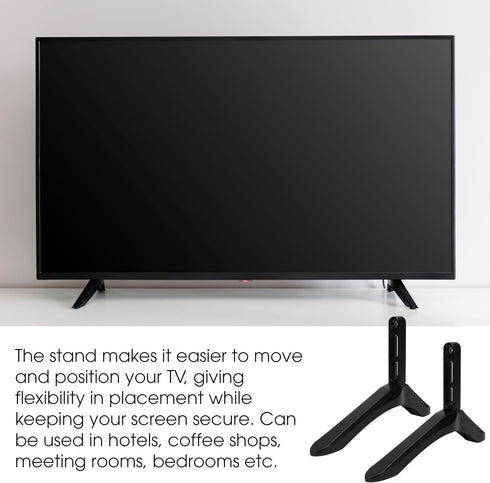 Marsrut 32 65 Inches Universal TV Stand Base Fit for to LCD LED TVs, Small Table Top Pedestal Monitor Riser, Steel