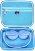 Mchoi Shockproof Carrying Case for Philips K4206 Kids Wireless On-Ear Headphones, Blue, Case Only
