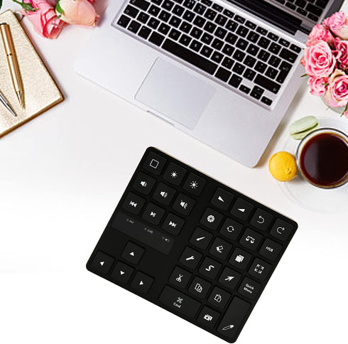 Dpofirs Mini Express Key Remote Control Shortcut Keyboard, 35 Keys Customized for iOS, OS System
