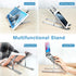 ivoler Laptop Stand, Adjustable Aluminum Riser Holder for 10-15.6” MacBook, iPad, HP, Dell, Lenovo - Silver