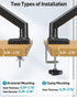 MOUNT PRO 13 32 inch 4.4 22lbs Clamp/Grommet 75/100mm Single Monitor Arm Desk Mount Fits to Computer Screens, Holds