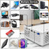 Mini Projector, 1080P Full HD Supported Portable Home Movie Theater Projector Compatible with TV Stick