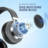 C90 3.5mm AILIHEN Wired Headphones with Microphone Volume Control, Noise Reduction Foldable Comfortable Over Ear