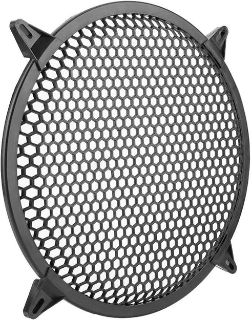 KIMISS SubWoofer Plastic Mesh Cover, Car Audio Cover Speaker Modification Cover, Car Speaker Grill 12 Guard 12inch