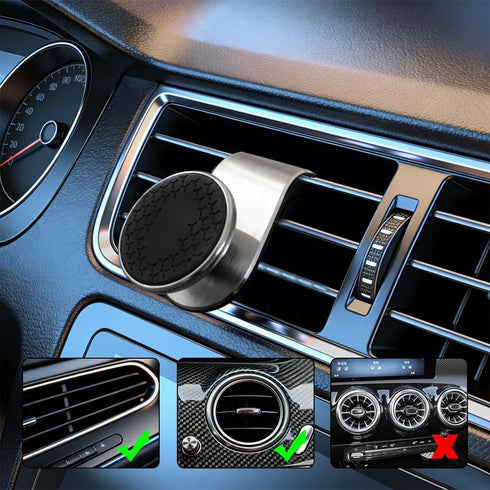 YUPIKJI 360 Magnetic Phone Holder, Strong Magnetic Phone Mount for Car, Adjustable Magnetic Car Phone Holder Mount