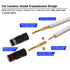 12AWG OFC HiFi Speaker Wire with Dual Gold Plated Banana Tip Plugs, Heavy Duty Braided - 15 Feet