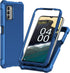 Nokia C300 Case & G100 Case with Screen Protector, Full Body Protection, Shockproof Frosted PC & Soft TPU, Blue.