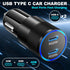 USB C Car Charger 40W, OKRAY 3-Pack 2-Port Type C Fast Charging Car Charger for iPhone 15/14 Pro Max Plus