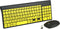 Full Size Large Print 2.4g Wireless Keyboard and Mouse with Oversized Print for Kids, Visually Impaired, Low Vision