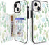 uCOLOR Compatible with iPhone 13/14 6.1 Inch Wallet Case, Card Holder Folio Flip PU Leather Kickstand with RFID